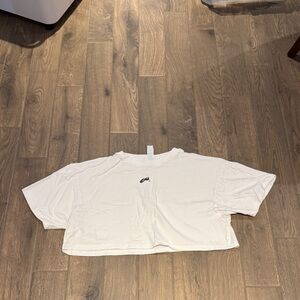 Alphalete Cropped White T-Shirt